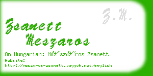 zsanett meszaros business card